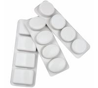 FRCOLOR 3pcs Silicone Soap Making Mold Set Non-Stick Sturdy DIY Handcrafted Soap Molds Round Square and Oval Shapes for Handmade Crafting Random Color