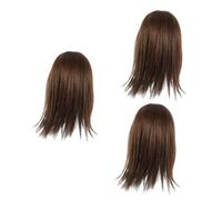 FRCOLOR 3pcs Synthetic Hair Volume Topper for Women Hair Pieces Natural-looking Wiglet