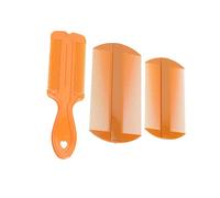 FRCOLOR 3pcs Ultra-Dense Tooth Comb Set Double-Sided Fine Tooth Combs Plastic Scalp Massaging Hair for Lice and Easy Wet Hair Detangling
