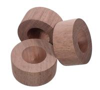 FRCOLOR 3pcs Walnut Wood Essential Oil Diffuser Blocks for Home and Car, Portable Passive Aromatherapy Diffuser Ornament, Natural Solid Wood Fragrance Diffusing for Indoor Use