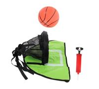 FRCOLOR 3pcs Weather Resistant Trampoline Basketball Hoop with Mini Balls and Pump for Indoor Outdoor Backyard Garden Fun and Skill Development Family Friendly Sports