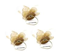 FRCOLOR 3pcs Wedding Headband Prom Hair Accessories Head Band Organza Handband Head Decoration