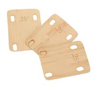 FRCOLOR 3pcs Wood Guitar Neck Shims 0.25° Maple Neck Spacer Gasket for Guitar and Bass Replacement Repair Parts