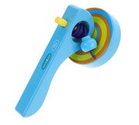 FRCOLOR 3pcs Wooden Gyroscope with Handle and Pull String Funny Montessori Preschool for Lightweight Coordination Exercise Random Color