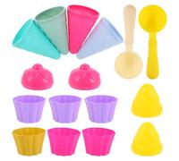 FRCOLOR 3Set Beach Ice Cream Cones Scoop Molds for Creative for Seaside Adventures for Sandcastle Fun and Imaginative Games