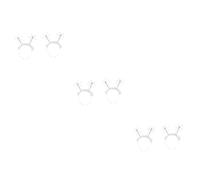 FRCOLOR 3sets Elegant Christmas Hair Hoop Snowflake Decor for Girls Xmas Boppers 2pcs*3