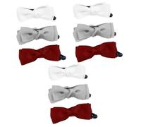 FRCOLOR 3sets Fashionable Banana Hair Clip Bowknot Ponytail Holder Hair Accessories Women Long Clip Ponytail 3pcs*3