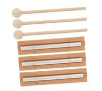 FRCOLOR 3sets Meditation Chimes Hand Bell Chimes for Yoga Prayer Classroom Management Sound Bells Percussion Instrument Mallet