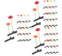 FRCOLOR 3sets Mushroom Hair Barrettes Girls Hair Accessories Plastic Zinc Alloy Lightweight Clips for Boys and Girls 30pcs*3
