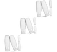 FRCOLOR 3sets Refillable Travel Bottles Silicone Squeeze Bottles with Lids Small for Toiletries Perfect for Travel Business 4pcs*3