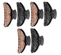 FRCOLOR 3sets Rhinestone Hair Clip Hair Claw for Women Girls Accessories Large Jaw Clip Thick 2pcs*3