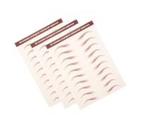 FRCOLOR 3sheets Eyebrow Stickers Peel off Grooming and Shaping Transfers for Realistic Simulation Easy to Use and Remove Natural Look for Skin Tones