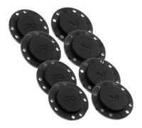FRCOLOR 4 Pair Clothing Magnetic Buttons Sweater Fasteners Black Plastic Magnet Easy to Sew Convenient to Use for Adults Jackets and Coat Making Sewing