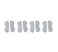 FRCOLOR 4 Pairs Leather Heel Grips with Strong Absorption Ability and Comfortable to Wear Flannelette Backing, Half Insoles for Preventing Blisters and Providing Cushioning in Women’s
