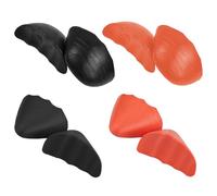 FRCOLOR 4 Pairs Reusable Pu Shoe Toe Inserts and Shoe Fillers for Women and Men Comfortable and Flexible for Too Big and Pumps with Simple Humanized Design