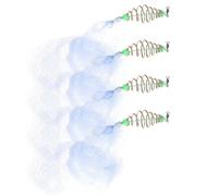 FRCOLOR 4 Pcs Fishing Cast Net Trap Netting Portable Nylon and Iron Construction Improves Safety for Saltwater and Freshwater Fishing