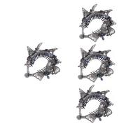 FRCOLOR 4 Pcs Large Crystal Hairpin Rhinestone Hairgrip for Wedding Handmade Butterfly Hair Slide Hair Accessories