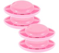 FRCOLOR 4 Pcs Magnetic Race Bib Holders Lightweight Pink Clips for Multisport and Running Marathon Number Fasteners Easy Attachment for Athletes