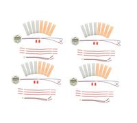 FRCOLOR 4 Sets Fruit Battery Science Experiment Kit with Digital Clock and Bulb Portable DIY Electricity Science Kits for Stem Learning Suitable for Home School and Outdoor Use