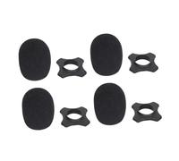 FRCOLOR 4 Sets Microphone Covers with Non-slip Sponge Material and Good Elasticity Protective Microphone Rings for News Interviews and Ktv Use