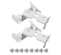 FRCOLOR 4 Sets Silver Clipper Mounting Bracket Compatible with Wahl Electric Clippers Barber Tools Replacement Parts for Precision Haircutting and Salon Grooming Use