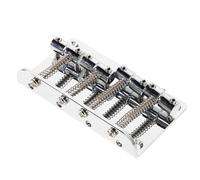 FRCOLOR 4 String Bass Guitar Bridge String Fixed Top Load Bridge for Electric Bass Comfortable Grip Fade Resistant Pure Sound Quality Versatile for Various Music Styles and Occasions