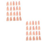 FRCOLOR 40 pcs Magician Finger Covers Multipurpose Trick Props Realistic Large Soft Thumb Sleeves with Nails for Illusions and Stage Performances