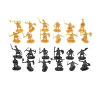 FRCOLOR 400pcs Knight Action Figures Portable Mini Medieval Soldiers Model for Boys Plastic Warrior Figurines with Educational Role Playing Value for Home Office Decoration and Medieval