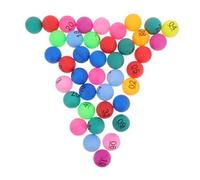 FRCOLOR 40pcs Colorful Bingo Balls Numbered Plastic Game Accessories for Raffles Party Games for Birthday Decorations Bar Celebrations Effortless Organization Fun Interactive Element