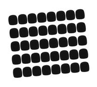 FRCOLOR 40pcs High-density Sponge Microphone Covers Thickened Windscreens for Handheld Mics Noise Isolation Protective Sleeves for Ktv Recording Conference Use