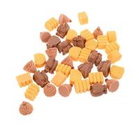 FRCOLOR 40pcs Mini Hay Bales Resin Fake Straw Haystack for DIY Crafts Dollhouse Decor Multipurpose Farm Scenery Model Low Maintenance Rustic Burlap Accent
