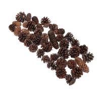 FRCOLOR 40pcs Natural Pine Cones Brown Wood Rustic Pine Cone Pieces for DIY Projects and Versatile Holiday Decor for Wedding Decor and Mantel Decoration
