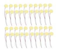 FRCOLOR 40pcs Piezo Discs Sound Sensors with Leads Copper Buzzer for Acoustic Guitar Pickups Drum Triggers Musical Instrument Accessories and Conductive