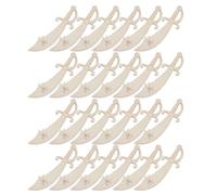 FRCOLOR 40pcs Pirate Themed Wooden Swords Craft Kit, Lightweight Unfinished Wood Pieces for DIY Painting and Outdoor Play, Paintable Adventure Prop Wood Shapes