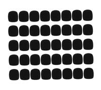 FRCOLOR 40pcs Thickened High-density Microphone Covers for Handheld Mics Noise-reducing Sponge Windscreens for Karaoke Studio and Professional Use Mic Protectors