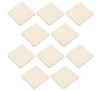 FRCOLOR 40pcs Unfinished Square Wood Pieces 4x4 Craft Wood Tiles Paintable Blank Wooden Sheets for DIY Painting Engraving Coasters Home Decoration