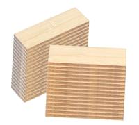 FRCOLOR 48pcs Dollhouse Accessories Flooring for Miniature Dollhouse Miniature Dollhouse Flooring Dollhouse Tile Flooring Doll House Flooring Mini House Flooring Bamboo Light Brown