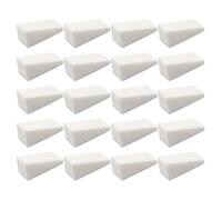 FRCOLOR 48Pcs Makeup Wedges Sponges for Foundation Blending Cosmetic Nail Art Polish Gradient Manicure Sponge Smooth Latex Beauty Tools White