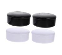 FRCOLOR 4boxes Black White Plastic Go Chess Pieces Storage Boxes Reversible Go Game Containers for Chess Lovers Beginners