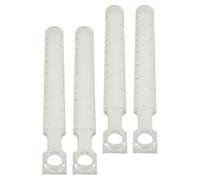 FRCOLOR 4pcs 2X Magnifier Measuring Ruler Set with Scale, Portable Mini Math and Engineering Rulers for Students, Compact Plastic Teaching and Drawing Tools for School and Office Use