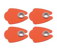 FRCOLOR 4Pcs Acrylic UV Nail Lamp Shield Covers, Curved Light Blocking Plates for Manicure Eye Protection, Compatible with UV LED Gel Nail Curing Lamps for Salon and Home Use