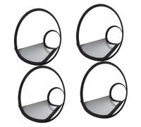 FRCOLOR 4pcs Adjustable Pet Cone Collar for Cats Dogs Rabbits Soft Lightweight Elizabethan Neck Protection Widened Thickened Design for Anti-lick Bite Wound Healing