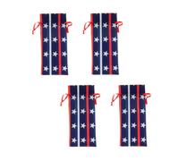 FRCOLOR 4pcs American Flag Wine Bottle Bags Red Cover for Independence Day Home Decoration Patriotic United States Wine Tote for Holiday Table Festive Party Ornament