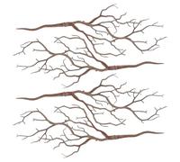 FRCOLOR 4pcs Artificial Decorative Twigs and Branches Antler Shaped Plastic Faux Branches for Vase with Curvy Design, for Festive Decorating and Office Use, Versatile Decoration