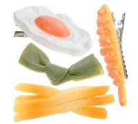 FRCOLOR 4pcs Banana Clip Hair Accessories Simulated Food Hairpins for Womens Hair Accessories Wedding Guest Random Style