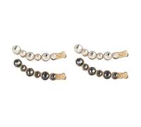 FRCOLOR 4pcs Banana Clips for Hair Large Rhinestone Ponytail Holder Strong Tension Hair Claw Clamp Fashion Accessory