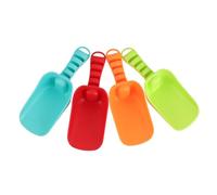 FRCOLOR 4pcs Beach Sand Bright Colored Plastic Digging for Outdoor Summer Travel Sand Play Tools Safe for Boys