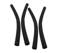 FRCOLOR 4pcs Black Matte Stroller Handle Cushions Foam Grip Covers for Pushchair Armrest Slip Soft Sponge Sleeves for Hand Fatigue Reduction and Easy Cleaning