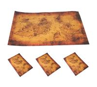 FRCOLOR 4pcs Boy Girl's Board Game Pirate Theme Map Pirate Treasure Game Themed Decor Party for Party Decorations and Family Interaction Adventure