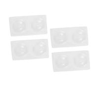 FRCOLOR 4PCS Ceramic Laboratory Spotting Plates for Chemical Experiments Porcelain Reaction Dishes with Structured Wells for Sample Analysis and Accurate Color Comparison Scientific